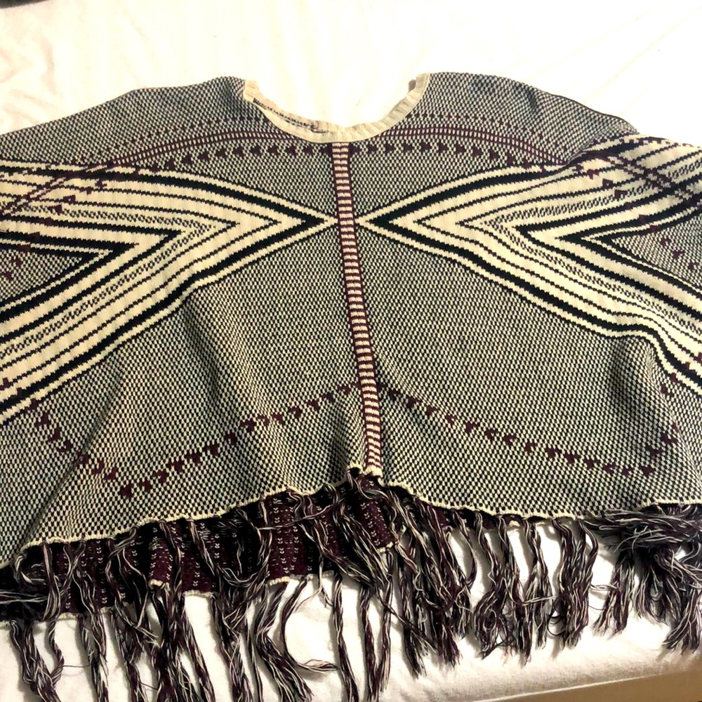 LA Hearts thick blanket-style Poncho one size
